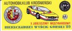 Pamiątkowa naklejka Automobilklubu Krośnieńskiego