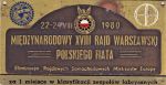 Przywieszka z pucharu za I-sze miejsce w klasyfikacji zespołów fabrycznych