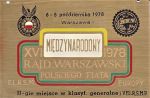 Przywieszka z pucharu za II-gie miejsce w klasyfikacji generalnej w RSMP