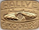 Plakietka z Rajdu Skody-81